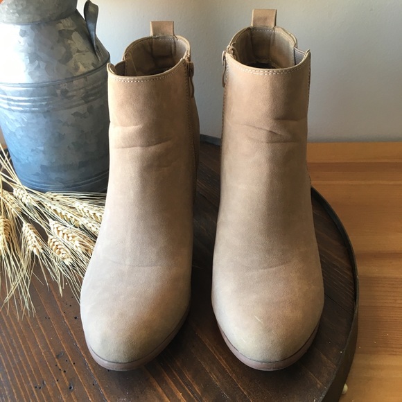 Suede Like Tan Bootie - Picture 3 of 5